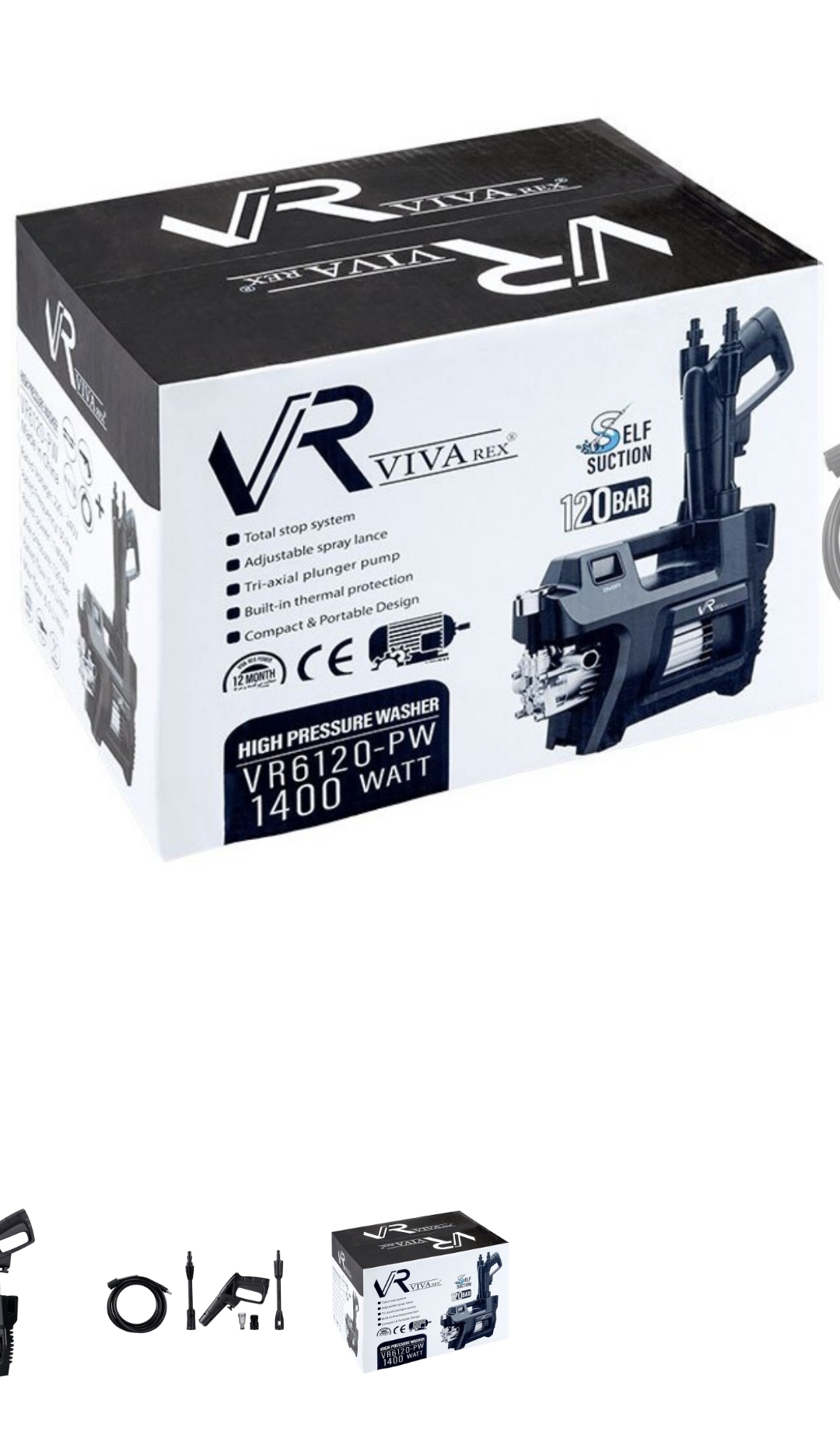 کارواش صنعتی ویوارکس VR6120-PW